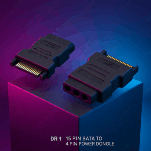 (0725) (DR1) 15 pin sata to 4 pin power dongle