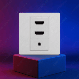(0125) Hdmi + Hdmi + audio Faceplate