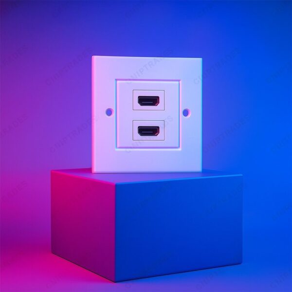 (0125) Dual HDMI Faceplate