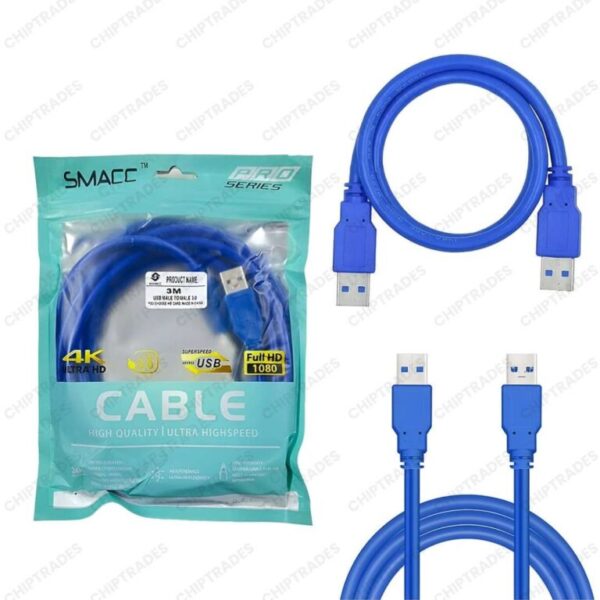 (1124) 3.0 USB Male Male 3 Mtr - Image 2