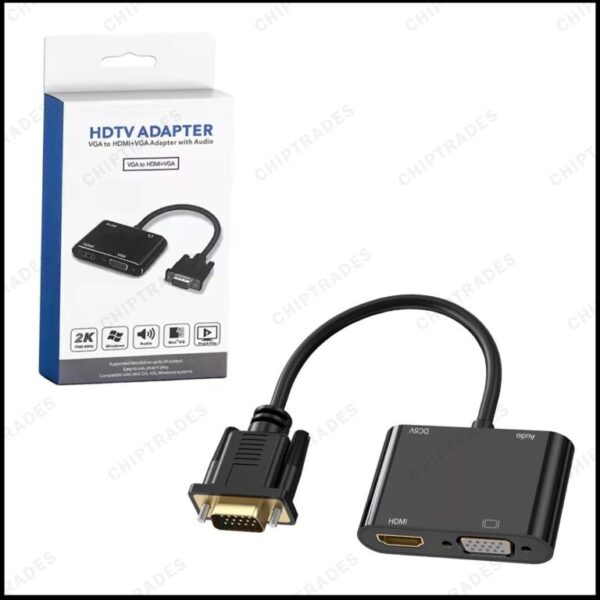 (1124)VGA to Hdmi + VGA - Image 2