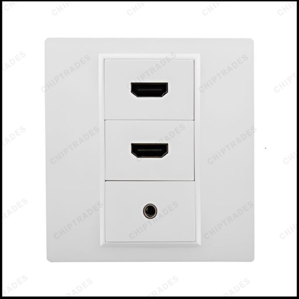 (0125) Hdmi + Hdmi + audio Faceplate - Image 2