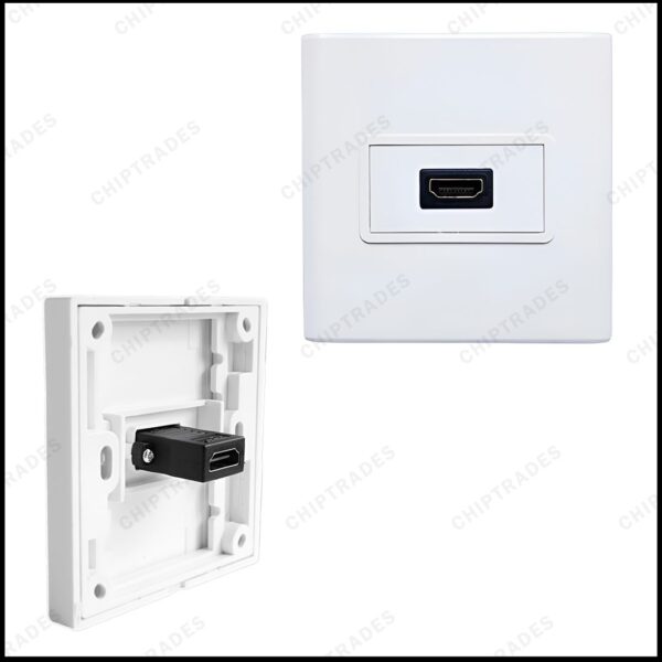 (0125) HDMI (Straight) Faceplate - Image 2