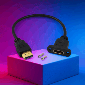 (1124) HDMI male Female with ear (50 cm)