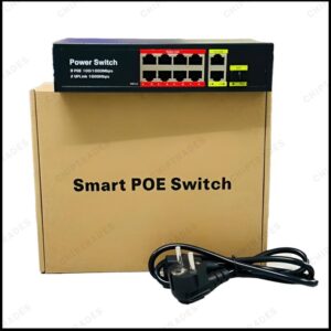 (0725) POE Switch Giga 8 + 2 (uplink) + 1 (sfp port (10/100/1000 mbps)