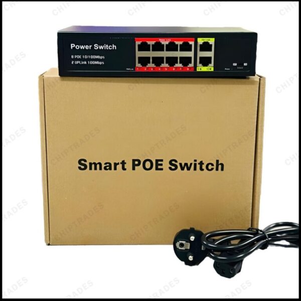 (0725) POE Switch 8 + 2 (uplink) (10/100 mbps) - Image 2