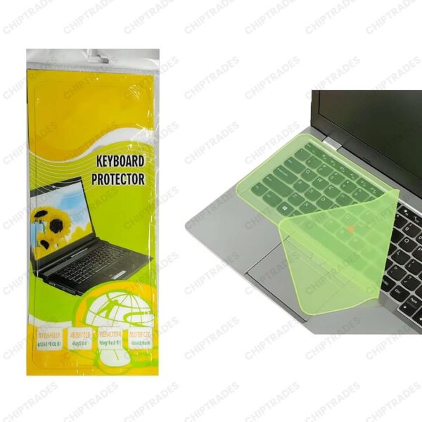 (1224) (YELLOW) Silicone Keyguard Keyboard Protector Skin Cover for 14.0″ keyboard - Image 2
