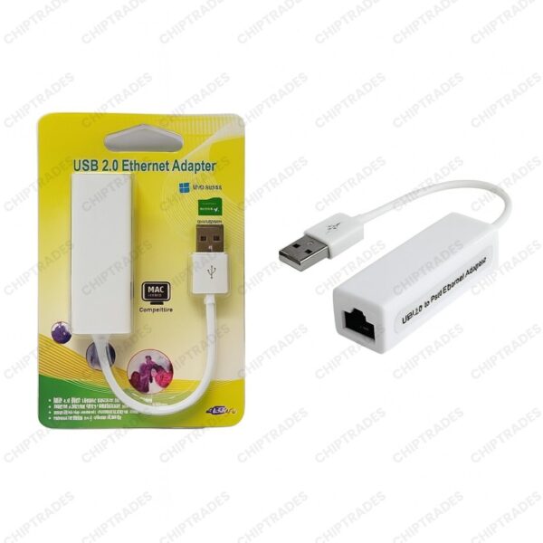 (0625) USB 2.0 Ethernet Adapter (Yellow) - Image 2