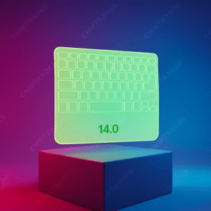 (1224) (YELLOW) Silicone Keyguard Keyboard Protector Skin Cover for 14.0″ keyboard